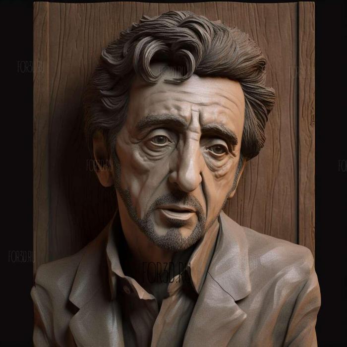 Al Pacino 3 stl model for CNC